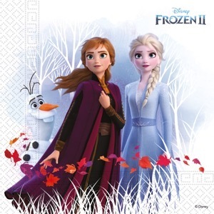 a-  20 servilletas de papel Disney Frozen