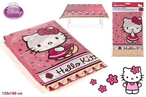 b- Mantel fiesta Hello Kitty 120x180 cm
