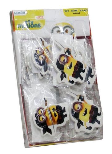 e- Pack 24 gomas de borrar Minions