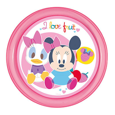 d- Plato reutilizable Disney Minnie Baby
