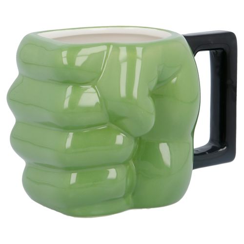 d- Taza cerámica puño 3D Hulk 450ml