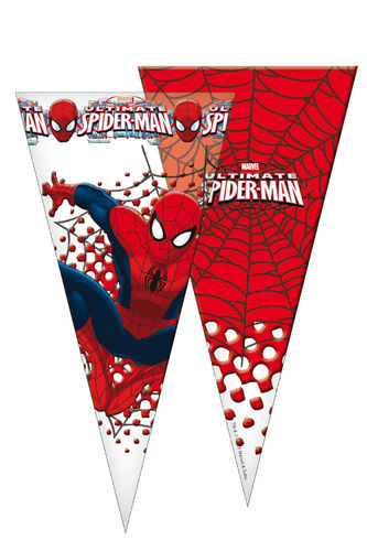 c- Pack 6 conos 20x40 cms Spiderman