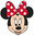 c- Super silueta de cartón Minnie Mouse 72cm