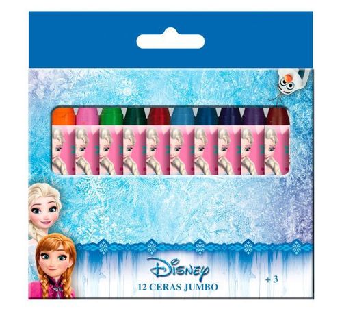 e- Pack 12 ceras Jumbo Disney Frozen