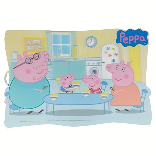 Mantel Individual Peppa Pig; George Pig; Dimensiones 43x29 cms; Producto de plástico; Libre bpa. ALMACENESADAN 0409 