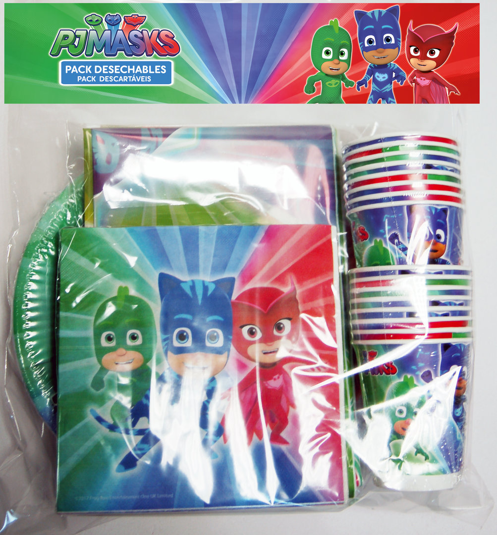 ALMACENESADAN 2443; Pack 2 manteles Individuales PJ Masks; Dimensiones 43x29 cm; Producto de plástico; No BPA 