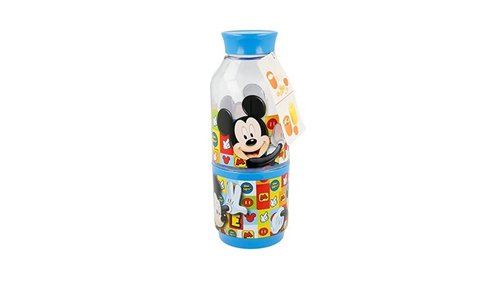 d- Botella Snack Mickey Mouse;