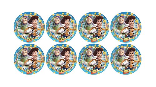 b- Pack 8 platos de cartón Disney Toy Story