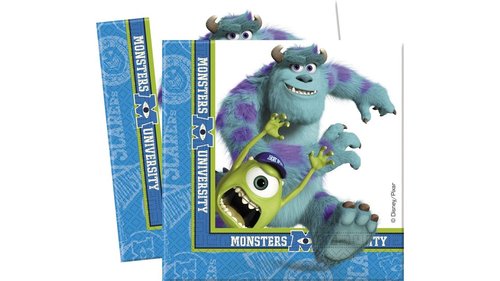 3325; 20 servilletas de papel Disney Monsters Univertsity